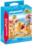 Playmobil Figurine copii cu castel de nisip (PM71581)