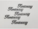  +Karácsony felirat ezüst 10cm 1db 4315S