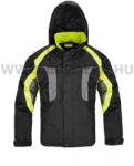 Procera Lumina bélelt ripstop kabát elrejthető kapucnival, fekete/sárga - XXXL (PROC-LUMINA-3XL)