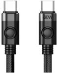ORICO Кабел, Orico CDX-60CC-BK, USB C-to-C PD 60W Charging, 1.0m, Черен цвят (CDX-60CC-BK-BP)