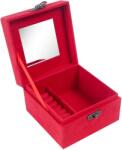 AGA ékszeres doboz 12, 2×12, 2×8, 5 cm, piros (DS3508-RED)