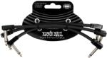 Ernie Ball Flex Patch Cable 6" Black 3-Pack