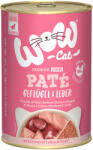  WOW Cat 6 x 400 g WOW Cat Junior baromfi és máj nedves macskaeledel