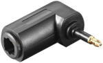 PremiumCord Optkai (Toslink) - 3.5mm mini Toslink 90 fokos átalakító adapter (KJTOSRED11) (KJTOSRED11)