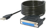 PremiumCord USB - DB25 anya parallel port kábel 1m (KUPRINT2) (KUPRINT2)