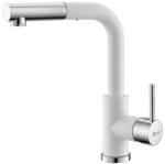 Metalac - Xgranit LUX S Metalac Xgranit Mosogató Csaptelep - Kihúzható, Fehér (T03815)