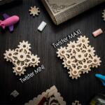 EWA Set constructie mini cu mecanism Puzzle 3D TWISTER MINI din lemn 18 piese (EWA00014)