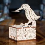 EWA Set constructie mini cu mecanism Puzzle 3D BIRD din lemn 38 piese (EWA00095)