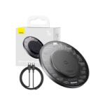 Baseus BS-W530 vezeték nélküli gyorstöltő PD 15W, Type-C kábellel PD 24W, 1m, fekete (CCJJ050001) (CCJJ050001)