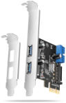 AXAGON PCEU-232RS PCIe Controller 2x ext. + 2x int. USB 5Gbps (PCEU-232RS) - haztartasibolt