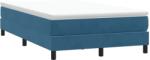 vidaXL sötétkék bársony rugós ágy matrac nélkül 120x210 cm (3315823) - vidaxl