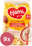 Hami 9x HAMI Tejporridge 7 gabonafélével banánnal és eperrel 210 g