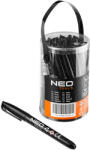 NEO TOOLS Jelölőfilc, vízálló olajalapú festékkel, fekete, normál hegyű, Rendelési egység: 30db (13-855)