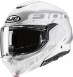 HJC Cască de motocicletă rabatabilă HJC F100 Hetal MC10 alb-gri (HJC189310)