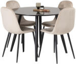  Étkezőgarnitúra Dallas 348 (Bézs + Fekete)
