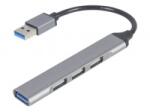 Gembird USB-A HUB 4 portos ezüst (UHB-U3P1U2P3-02) (19815)