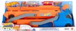 Mattel Hot Wheels, Speed Track Transporter pentru 9 masini, scara 1: 64