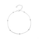 Silenti Jewelry Сребърна гривна за крак "Невинност
