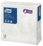 Tork Szalvéta, 1/4 hajtogatott, 1 rétegű, 39x39 cm, Premium, TORK Textile Feel Elegance Dinner, fehér - oneclick