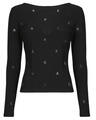 Karl Lagerfeld Hosszú ujjú pólók RHINESTONE KARL OPEN BACK LSLV Fekete EU L