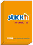 Hopax Notes autoadeziv 76 x 51 mm, 100 file, Stick'n - portocaliu neon (HO-21160)