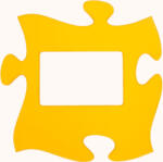 Batadecor Puzzle képkeret (sárga)