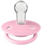 BIBS Suzeta De Lux Silicon, tetina rotunda, marime universala (0-3 ani) Baby Pink, BIBS (1010234C)