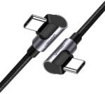 UGREEN Cablu Date si Incarcare USB Type-C la USB Type-C UGREEN US323, Unghi 90, 60W, 1 m, Negru