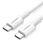 UGREEN Cablu Date si Incarcare USB Type-C la USB Type-C UGREEN US264, 1 m, 60W, Alb