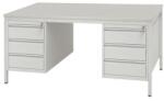  Masa birou cu doua containere Basic, 160 x 80 x 76 cm, model drept M310187