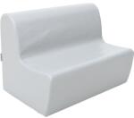 Moje Bambino Canapea medie gri din spuma, masura 1, 26 cm inaltime, gradinita (MO101644) Canapea
