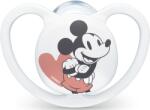 Nuk Suzetă din silicon Nuk - Space Mickey, 0-6 m, alb, cu cutie (10730716)