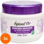 Splend'Or Set 3 x Masca de Par Splend'Or Hydra, cu Acid Hialuronic, 500 ml