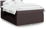 vidaXL sötétbarna szövet rugós ágy matraccal 140 x 190 cm (3287454)