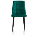 Tomasucci Scaune de dining verde 2 buc. din catifea Faffy - Tomasucci
