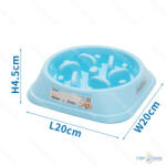  Evéslassító TÁL 20*20*4, 5CM KÉK