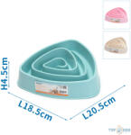  Evéslassító TÁL 20, 5*18, 5*4, 5CM RÓZSASZÍN/BÉZS/KÉK