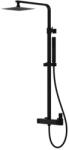Lavita Aquila zuhany készlet fal trópusi zuhany opcióval fekete 5900378342946 (5900378342946)