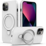  case-6648175501 Apple iPhone 12 Pro fehér Magsafe TPU tok, mégneses kihajtható gyűrű (case-6648175501)