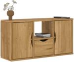 vidaXL ODDA tömörfa fenyőfa TV szekrény fiókkal 79x24x40 cm (4103605) - vidaxl