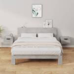 vidaXL 2 db betonszürke falra szerelhető éjjeliszekrény 34x30x20 cm (811385)