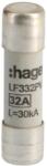 HAGER Hengeres olvadó kerámia biztosíték 32A 600V DC gPV 10, 3 x 38mm késleltetett (HB-LF332PV)