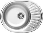 Deante Twist, rozsdamentes acél munkalap mosogató 1 kamrás Z/O 580x445x160 3, 5" + szifon, szatén mintás, ZEU_011B (ZEU_011C)