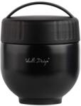 Vialli Design termosz tartállyal és kanállal Fuori 680 ml - fekete Univerzális méret