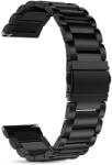 wonlex EmBexy MF14-F fém óraszíj, 22 mm, fekete