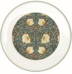 Easy Life Porcelán lapostányér 26, 5cm, William Morris, Black - szep-otthon