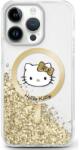 Hello Kitty HKHMP16XLGDIH Liquid Glitter Fever MagSafe-kompatibilis keménytok iPhone 16 Pro - fehér - bluedigital