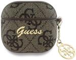 Guess GUA4G4GSMW husă pentru AirPods 4 maro 4G Charm Collection (GUA4G4GSMW)
