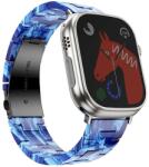 Forcell F-Design FA4 márványmintás csereszíj Apple Watch 42 / 44 / 45 / 49 mm - kék
