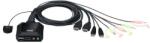 ATEN KVM Switch USB HDMI 4K 3, 5mm, 2 port - CS22H (CS22H)